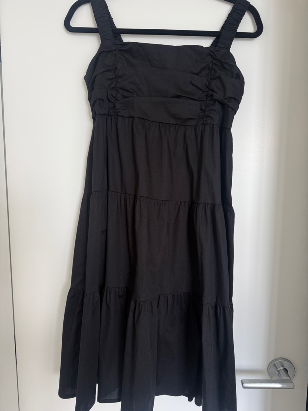 Classic Black Tiered Sundress